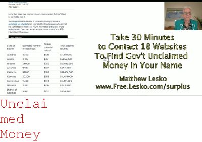 unclaimed Money Vermont